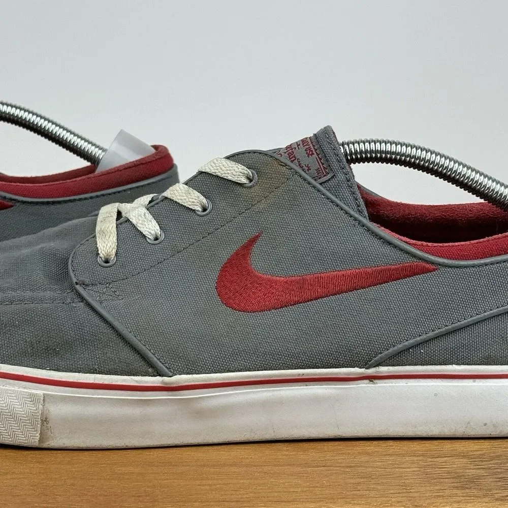 Mens SB Zoom Stefan Janoski Gray‎ Canvas Casual Skateboarding Sneakers Size 13 D